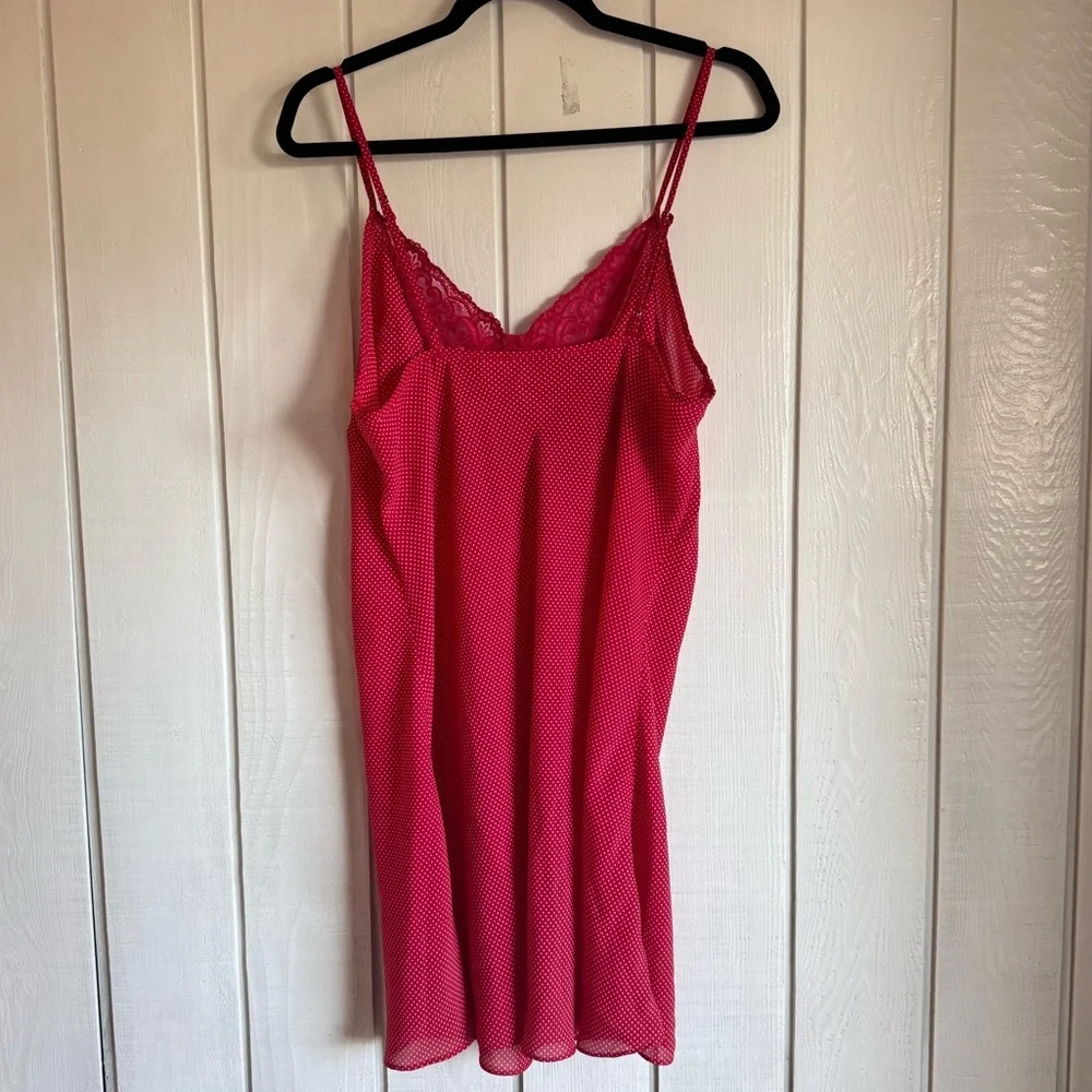 Vintage Polka Dot Lace Slip Dresss - Picture 5 of 6